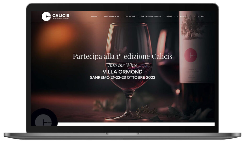 realizzazione-sito-web-Calicis-wine-event-Sanremo